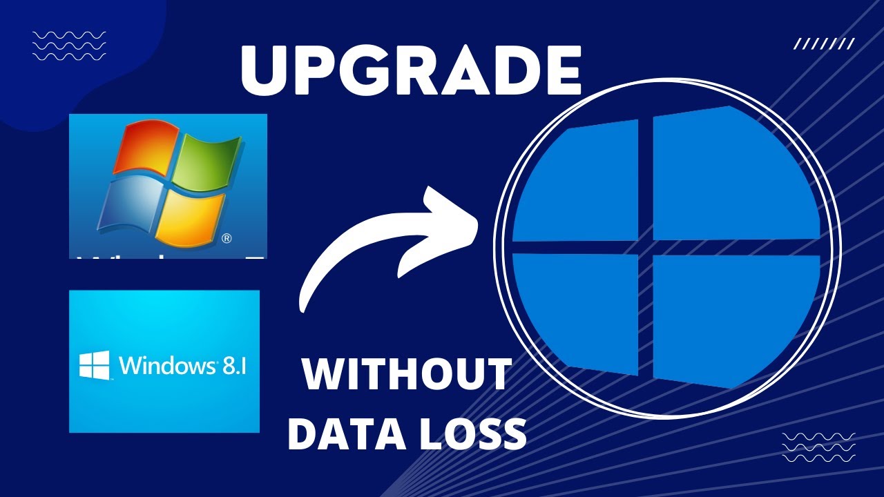 How To Upgrade Windows 7 & 8.1 To 10 ( Without Data Loss ) - YouTube
