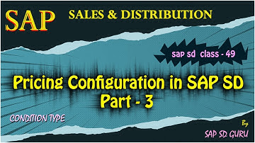 condition type |pricing configuration in sap sd |Pricing procedure |condition technique |conditions
