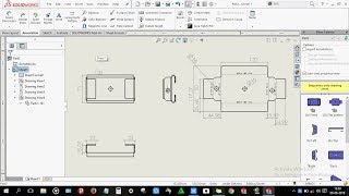 How to do sheet metal drawing in solidworks