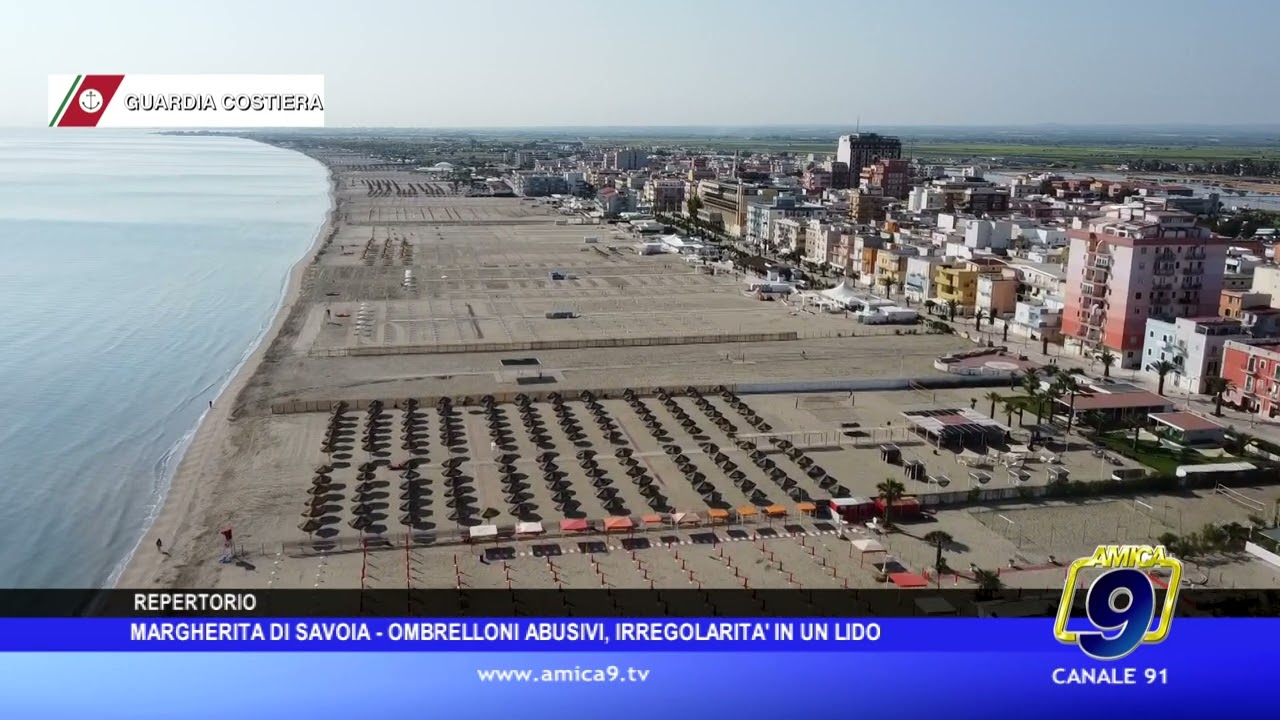 MARGHERITA DI SAVOIA  - OMBRELLONI ABUSIVI, IRREGOLARITA' IN UN LIDO