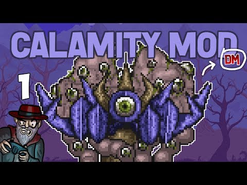 Press Key to Play Canal  - Novo vídeo de Terraria Calamity:   Vamos enfrentar a boss que, talvez, dá nome ao  mod, em um batalha com várias fases, incluindo um infernal