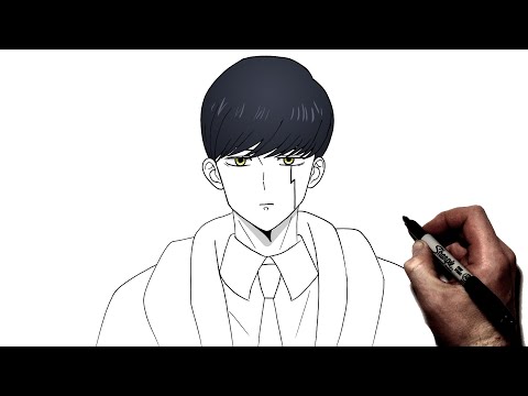 How To Draw Mash | Step By Step | Mashle