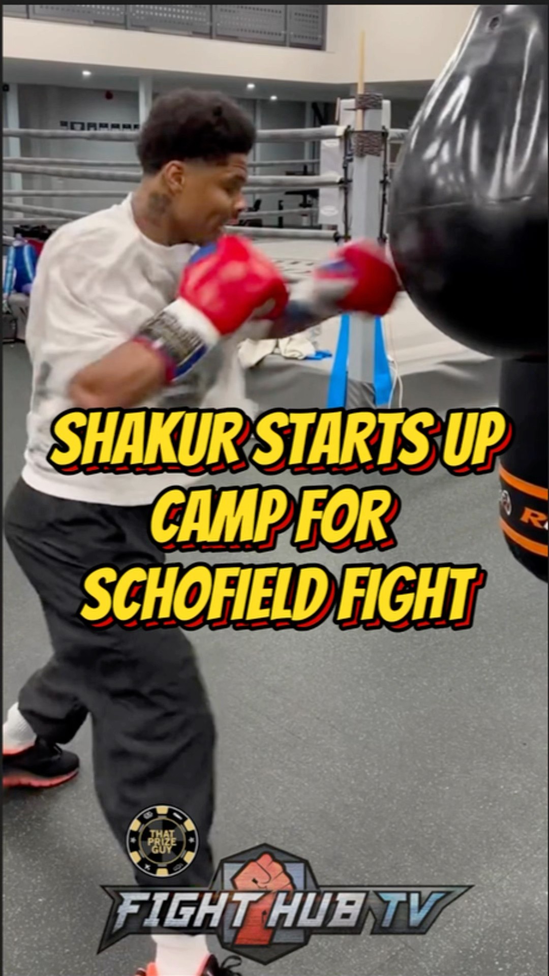 Shakur Stevenson FIRST DAY of camp; shows IMPROVED POWER for Schofield fight!