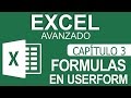 Curso Excel Avanzado - Capitulo 3 - Formulas en UserForm