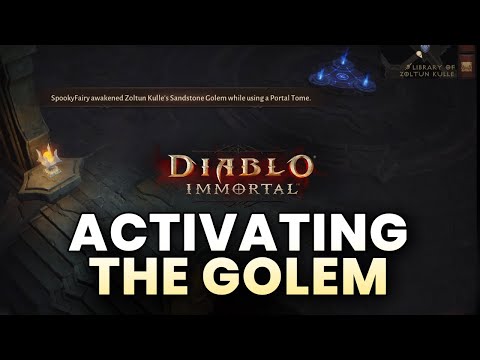 How to activate SANDSTONE GOLEM Boss in Diablo Immortal