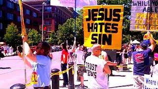 Spokane Street Preachers.. Spokane Gay Pride 2013