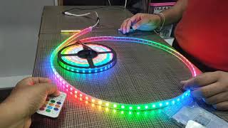 Ws2812b RGB LED STRIP.Rf 21key controller 300led 5 meter led@Nareshrobodrone