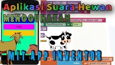Membuat Aplikasi Suara Hewan, MIT APP Inventor