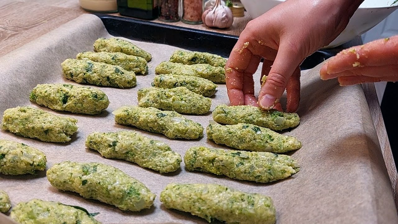 Baked Broccoli Fingers Snack