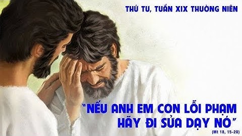 LỜI CHÚA: Mt 18,15 -20. THỨ TƯ  TUẦN XIX THƯỜNG NIÊN. NGÀY 14/08/2024.