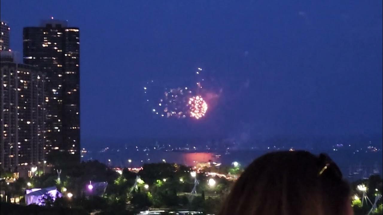 Fireworks over Lake Michigan YouTube