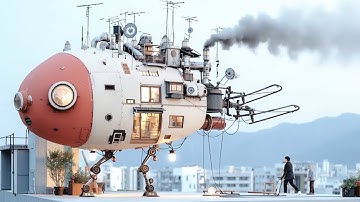 Futuristic Flying AI Machines | MidJourney + Suno | Animation