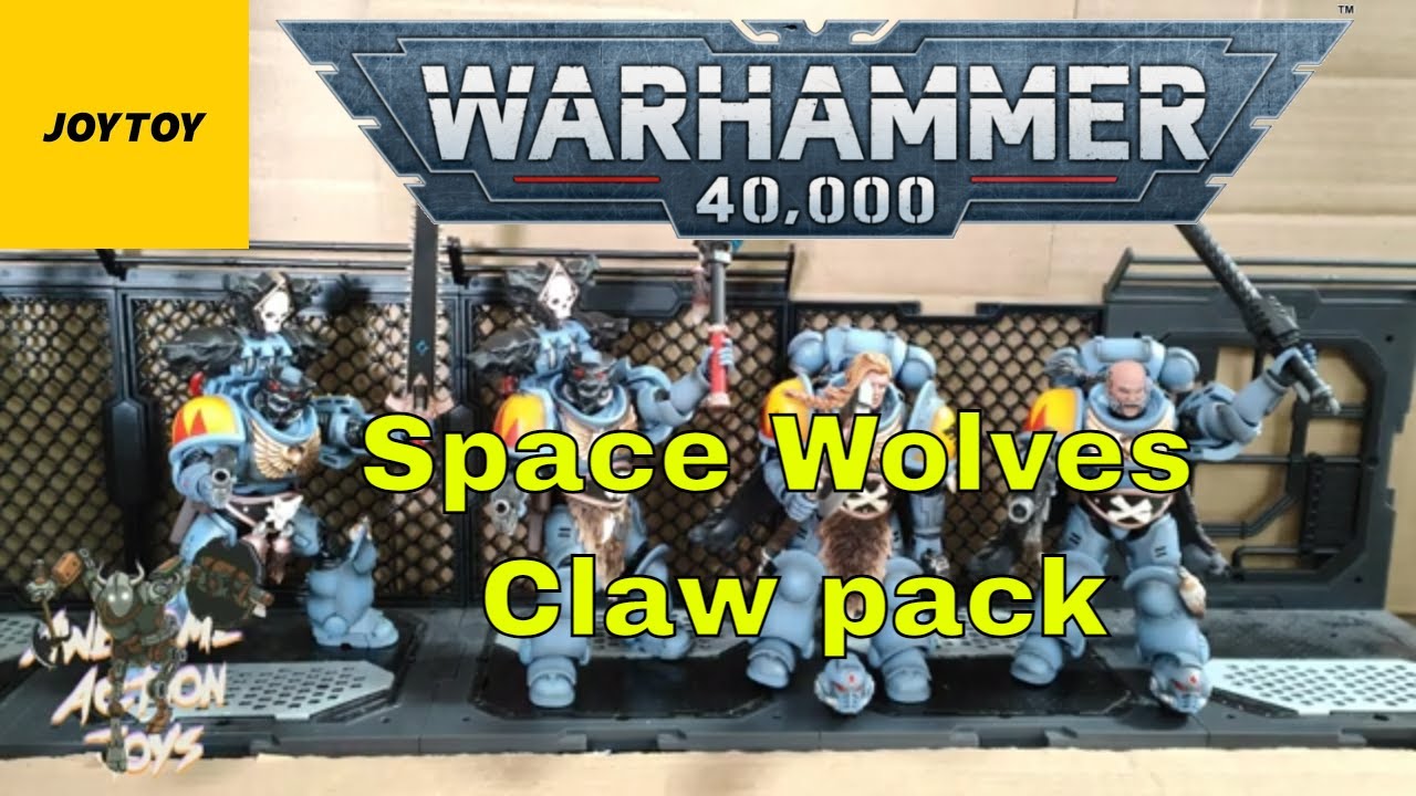 JoyToy Warhammer 40k Space Wolves Claw Pack 1:18 scale action figures.  Fantastic additions.