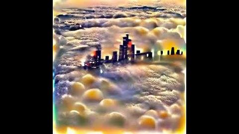 CLIP+VQGAN (Text-to-Image): Rich city over the clouds