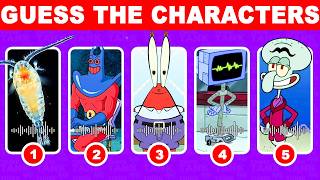 Guess SpongeBob Characters by Their Voices and clue