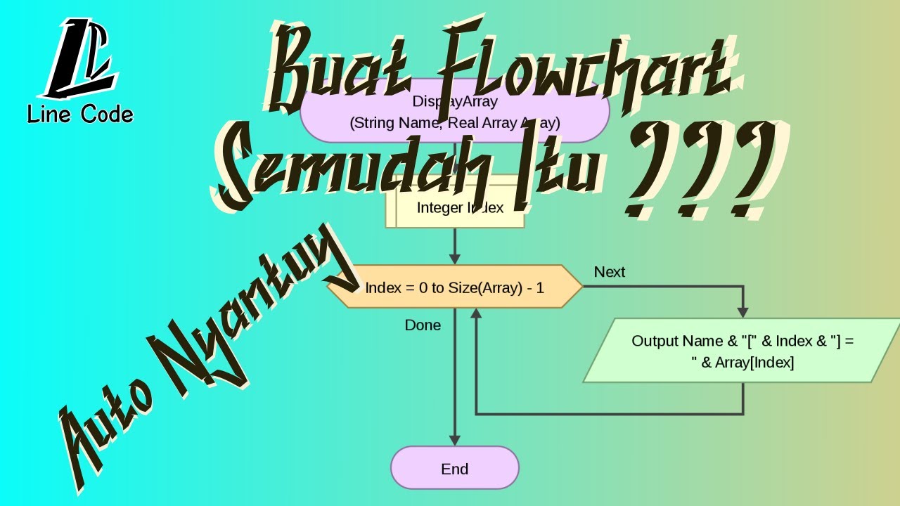 Buat Flowchart dengan Flowgorithm dengan Mudah by linecode - YouTube