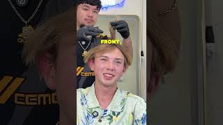 Do yall think this was better than his old haircut?🤔 #shorts #barber #haircut #hairstyle