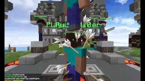 hackingmc hacker (fly, teleport, kill aura, no KB, reach, speed)