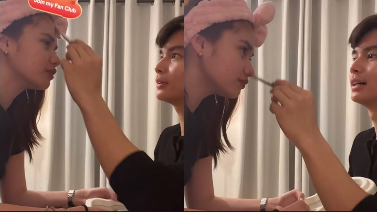 🔴 PART 1 - ASHRAVE - My Boyfriend Does My MakeUp Challenge (KILIG OVERLOAD) Ashley & Rave 