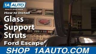 How To Replace Rear Glass Support Struts 01-07 Ford Escape