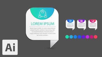 How to Create Steps Infographic Design (2) | Adobe Illustrator Tutorials