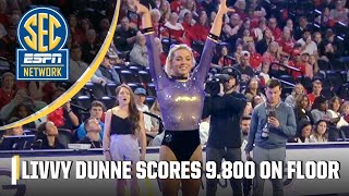 Livvy Dunne's floor routine in LSU's win over Georgia | ESPN College Gymnastics