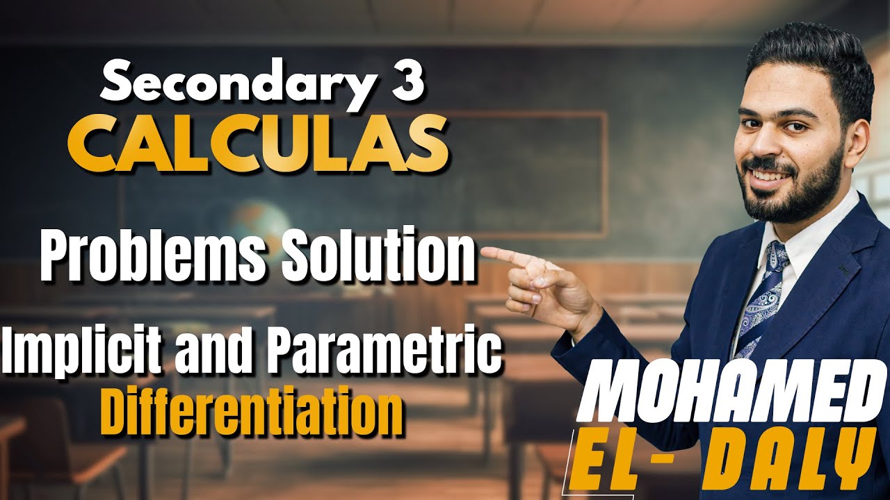 implicit and parametric differentiation - YouTube