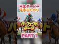 日本ダービー 【パーフェクトデータ】PART 1