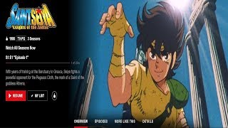 Saint Seiya Is Now On NETFLIX US!  (Classic)