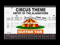 Circus Theme Entry Of The Gladiators Fingerstyle Guitar Tab 