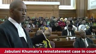 JABULANI KHUMALO VS JACOB ZUMA IN COURT.... FOR REINSTATEMENT AS MK LEADER