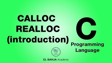 41 - realloc & calloc (introduction) : Langage C (Darija)