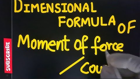Trick to Find Dimensional Formula of moment of couple #class11 #physics #dimensions 😊