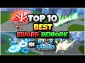 Top 10 best sword rework in blox fruits update 20