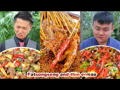 mukbang | food recipes | Chilli Sauce | Chili Chicken | songsong and ermao | Collection 1