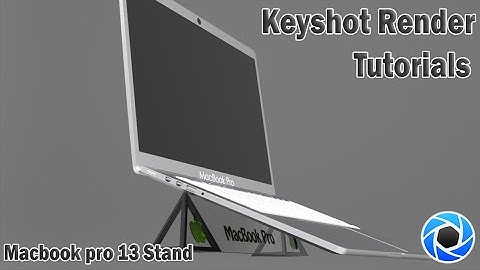 Best CAD Tutorial | Keyshot Render of a Macbook Pro 13 Laptop Stand | Keyshot Tutorials