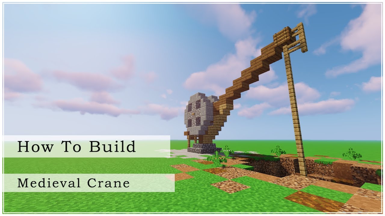 How to Build a Medieval Crane (Minecraft Tutorial) YouTube