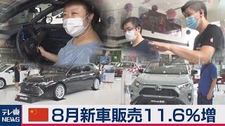 中国８月新車販売台数（2020年9月10日）