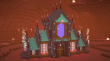 Minecraft Tutorial - How to Build a Nether House #26