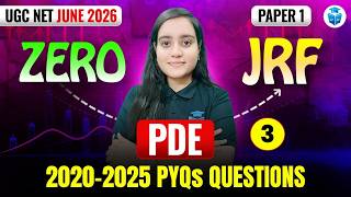 UGC NET June 2026 Paper 1 | People Development &amp; Environment UGC NET | PDE UGC NET Paper 1 PYQs