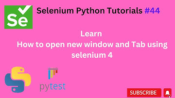 #Tutorials 44 ||  Python open new window and Tab