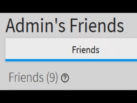 Roblox Admins Friend List - 