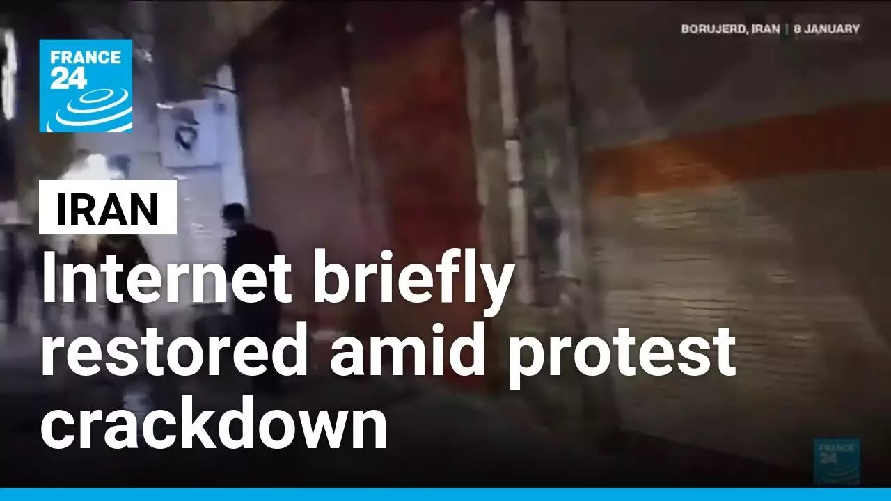 Iran’s internet briefly restored amid widespread protest crackdown • FRANCE 24 English