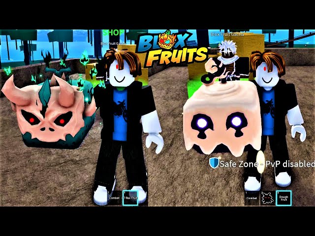 🔴Level 50 NOOB Random Mythical Fruits T-Rex and Dough in Blox Fruits Update 22🦖🍩 #5 class=