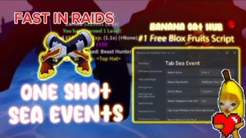 (OP DUAL FLINTLOCK) Blox Fruits Script | Auto Terror Shark | Sea Events & Sea Beast | Banana Cat Hub