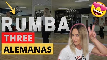 Three Alemana Rumba | Tip#49 | Footwork | Timing | Basic Mechanics | Partner Dancing Demonstration