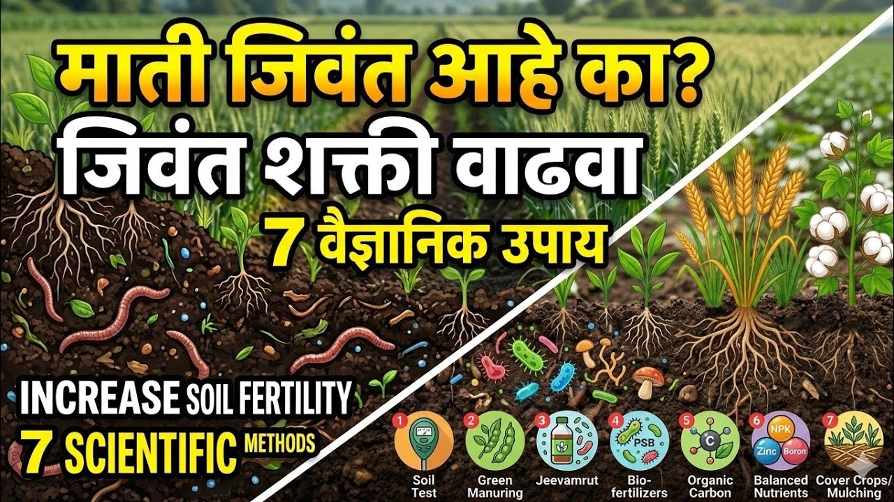 माती जिवंत आहे का?जमिनीतील जिवंत शक्ती वाढवा | माती सुपीक करण्याचे 7 वैज्ञानिक उपाय