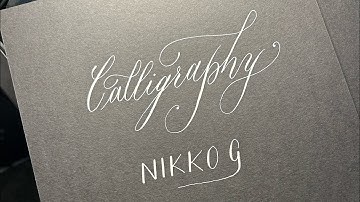 Calligraphy - The Alphabet Using The Nikko G Nib