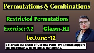 Lec:-12; Class-XI, Permutations & Combinations