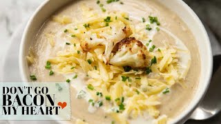 Creamy Roasted Cauliflower Soup by Dont Go Bacon My Heart 4,081 views 2 years ago 1 minute, 12 seconds